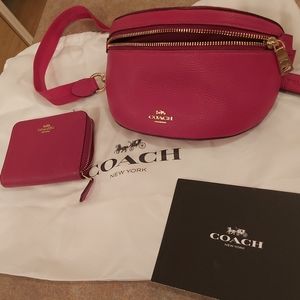 Coach Belt bag with matching wallet